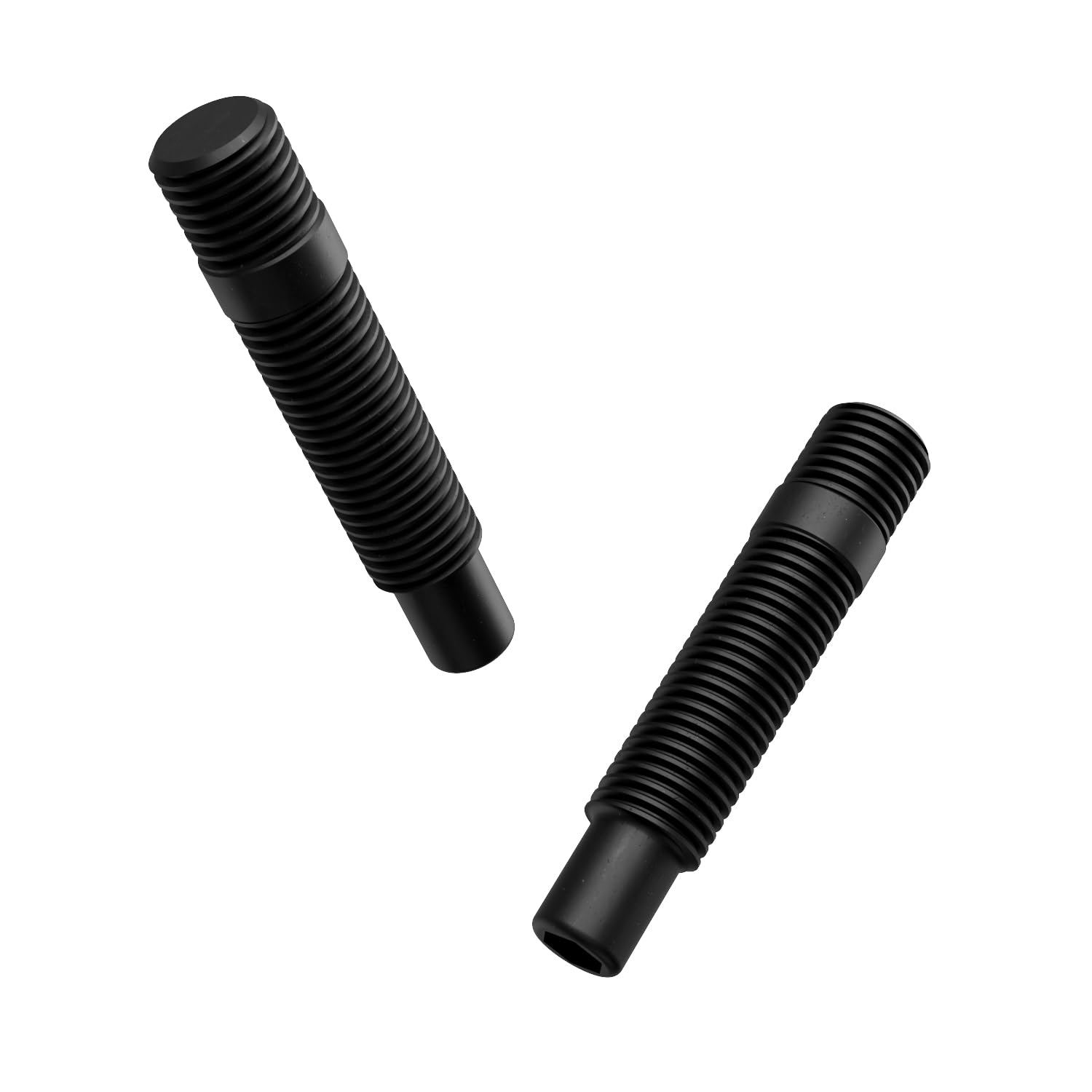 20Pcs Extended Black Wheel Stud Conversion - 12X1.5 To 12X1.5, 60Mm Total Length, 44Mm Shank Length - Compatible With Bmw 1 3 5 Series (Ensure Vehicle Uses 12X1.5 Bolts) Screw Adapter